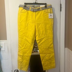 Rafaella Weekend Capri Pants with Belt sz 12
